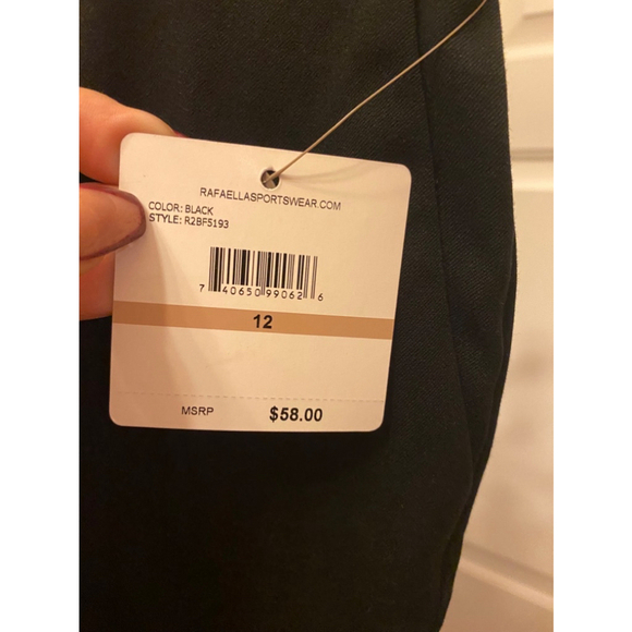 Nwt RAFAELLA BLACK SLACKS SIZE 12 - Picture 3 of 8